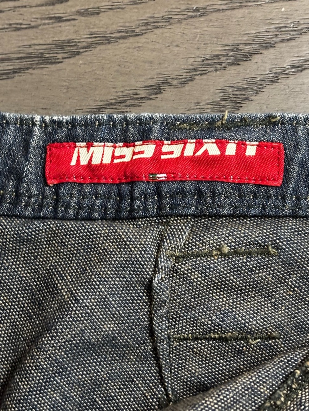 Vintage Miss Sixty Denim Skirt Small Y2K Made In Italy Low Rise Jean Skirt - Picture 10 of 11